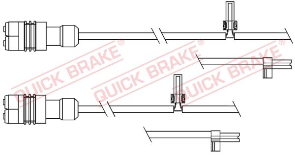 QUICK BRAKE Сигнализатор, износ тормозных колодок WS 0343 A